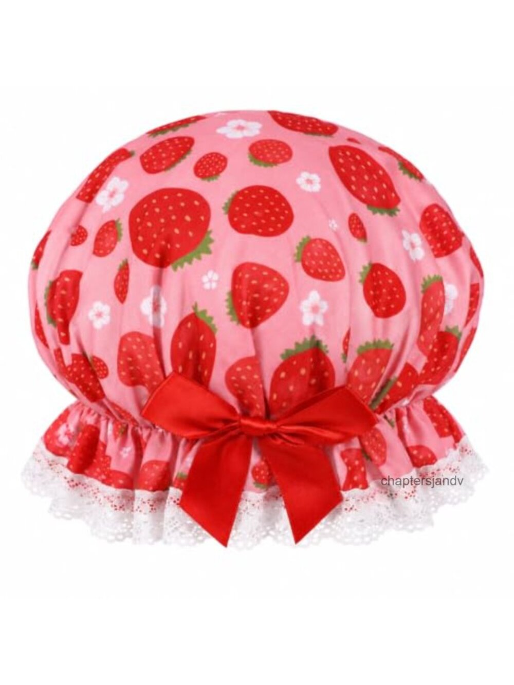 Strawberry Costume Bucket Hat Polyester Elastic Fit Adult Teen Cosplay Halloween